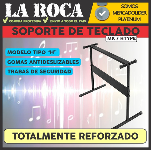 Imagen 3 de 10 de Soporte De Teclado Tipo H Piano Sintetizador