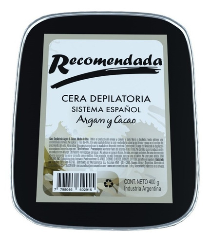 Cera Depilatoria Profesional Recomendada Sist Español 400grs