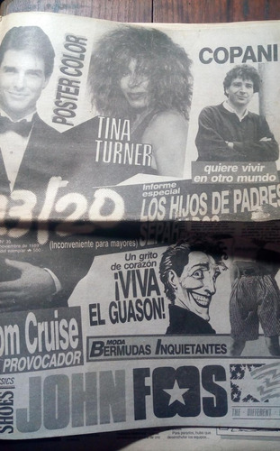 Revista 13/20 1989 Ignacio Copani Valeria Lynch Tom Cruise