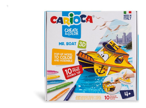 Set Colorear Armar Carioca Create & Color 3d Premiun Barco