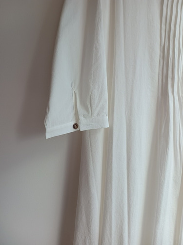Vestido Tableado Blanco Mamy Blue