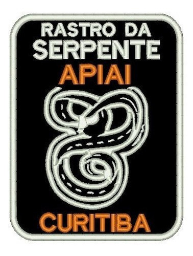 Patch Bordado Rastro Da Serpente (moto, Viagem, Turismo))