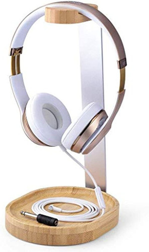 Avantree Universal Wooden Y Aluminium Headphone Stand Hanger