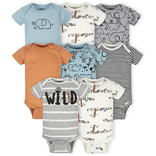 Ropa Para Bebe Bodys Unisex Paquete De 8 Talla Recién Nacido