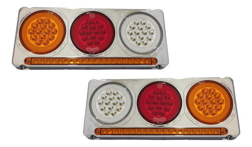 Stop Led Triple Camión Turbo Plano Neon Multivoltaje Juego