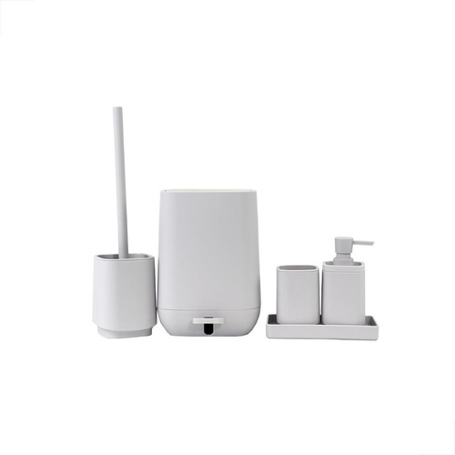 Conjunto Para Banheiro 5 Peças Square Mood Branco