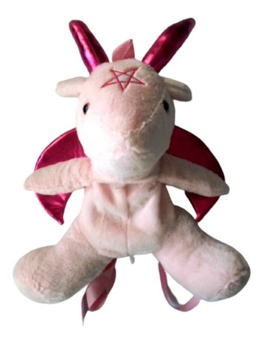 Peluche Mochila Baphy (baphomet Kawaii) Version Rosa
