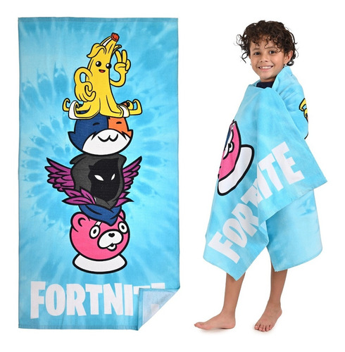 Toalla Infantil Niños Fortnite Super Suave, 100% Algodón