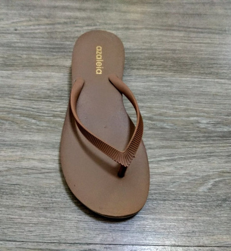 Chinelo Feminino Confort Azaleia Detalhe Caramelo - 274/405 | Mercado Livre