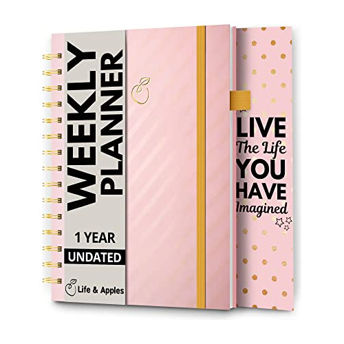 Life  Apples Weekly Planner - Undated Planner With Dfycb