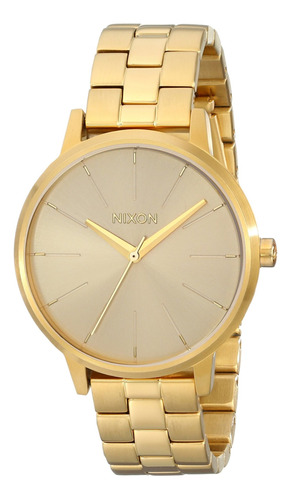 Reloj Mujer Nixon A099502-00 Cuarzo Pulso Dorado En Acero