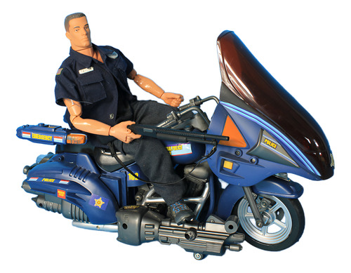 Figura Policia Gi Joe Figura De Accion Con Motocicleta (Usado)