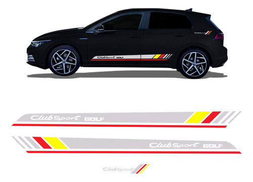 Faixa Lateral Golf Club Sport 2016/2022 Vw Prata - Genérico