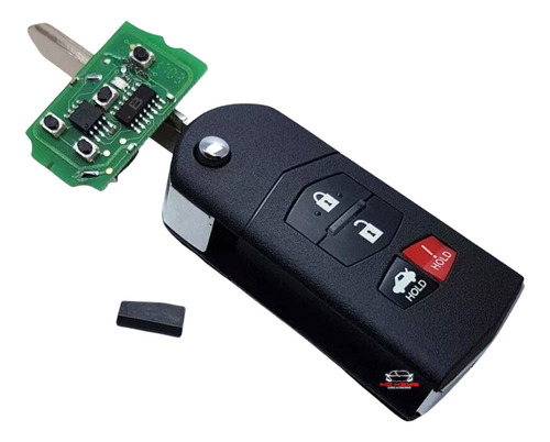 Llave Control Chip Mazda 2 2012 A 2015 Mazda 3 2010 A 2014