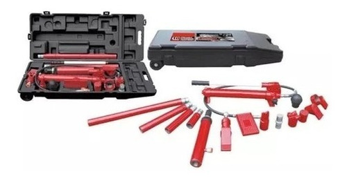 Imagen 2 de 2 de Set Gato Power Big Red De 10ton Taller Mecanico