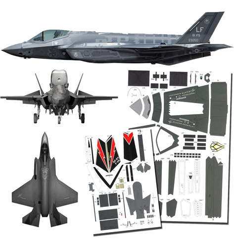 F-35 Lightning Ii 1.33 Papercraft X 2 Versiones