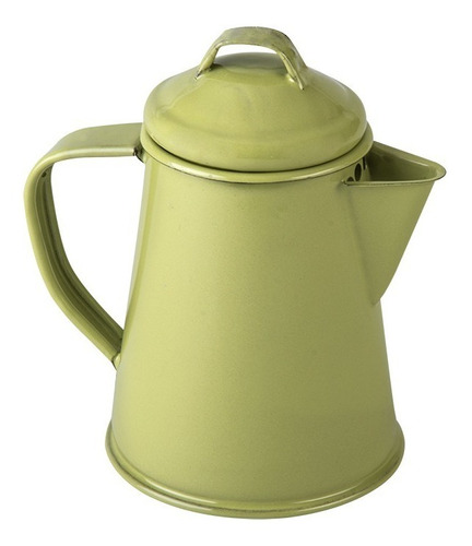 Cafetera De Peltre Tradicional Cinsa Color Té Verde 0.650 L 