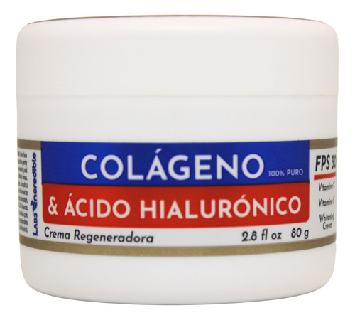 Crema Regeneradora Acido Hialuronico Colageno Vitamina 80gr Momento De Aplicación Día/noche Tipo De Piel Todo Tipo De Piel