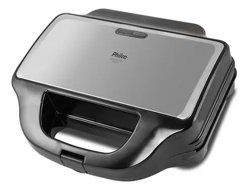 Grill E Sanduicheira Philco Pgr17pi Chapas Removíveis 900w Cor Preto