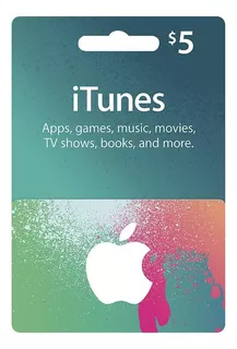 Cartão Itunes Apple Gift Card $5 Dólares Usa - Imediato