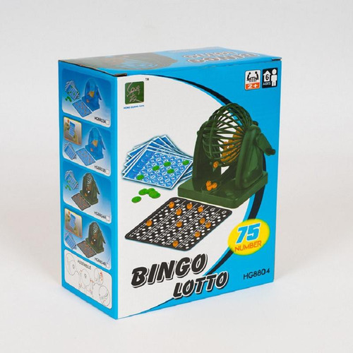 Set De Bingo Lota: Juego Completo Con Tombola, Fichas