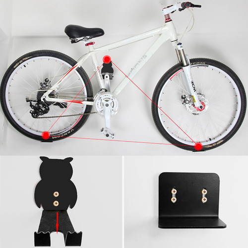 Suporte De Parede Coruja Mtb Speed Horizontal Apoio Pedal