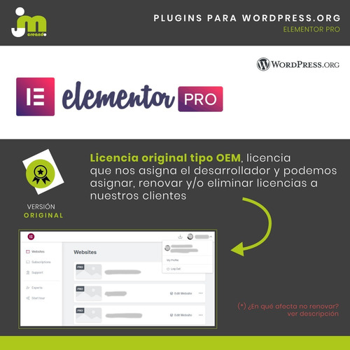 Imagen 4 de 8 de Plugins Wordpress: Elementor Pro + Plantillas