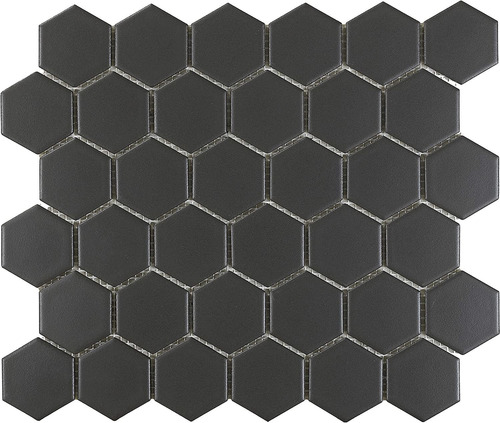 1 Caja10 Sqft  Azulejo De Mosaico Hexagonal De 2, Negro...