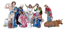 Comprar Nacimiento Navideño Resina 9 Figuras 40 Cm Acabado Fino