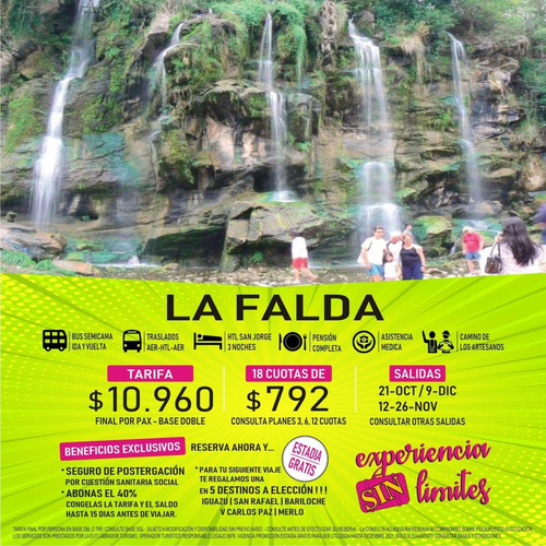 La Falda 5 Dias Viaje Paquete Turistico Bus Hotel San Jorge Mercado Libre