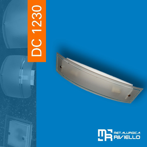Difusor De Pared En Vidrio Curvo Para 2 Luces Sin Igual!!