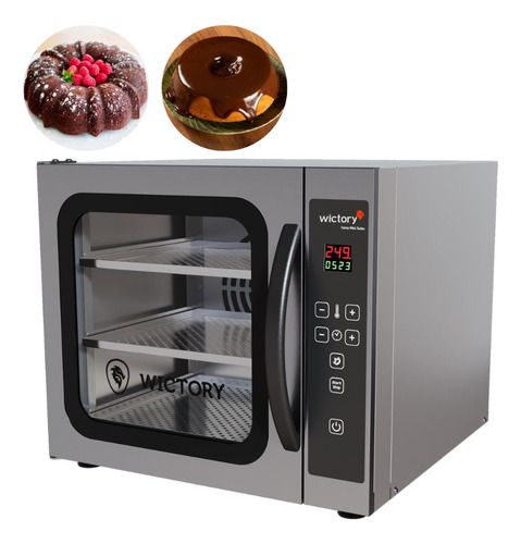 Mini Forno Convector Para Bolos Com Vapor Wcvb-335 Wictory