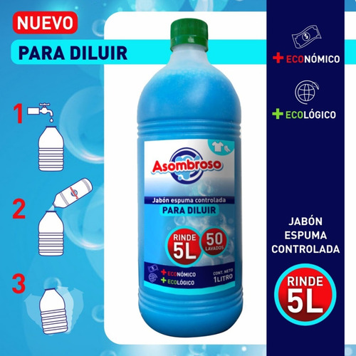 Jabón Para Lavar Ropa Para Diluir 1l Rinde 5 Envío Gratis