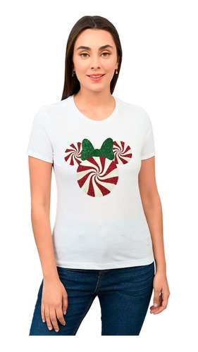 Playera Minnie Caramelo Navidad Diseño 94 Playeras Beloma