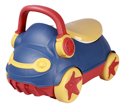 Entrenador De Baño Bebe Niños Portátil Color Azul Carro