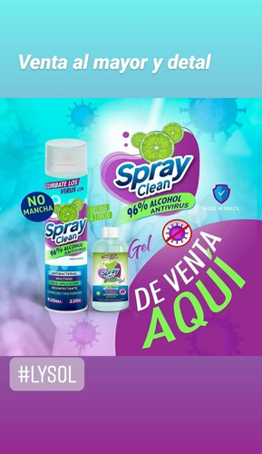 Desinfectante En Spray Contra Virus Tipo Lysol