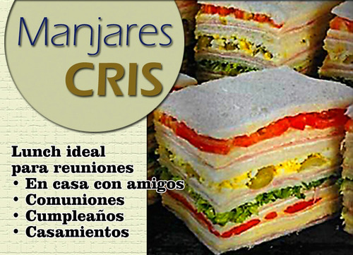 Servicio De Lunch Manjares Cris Promo Esp. Para 20 Personas!