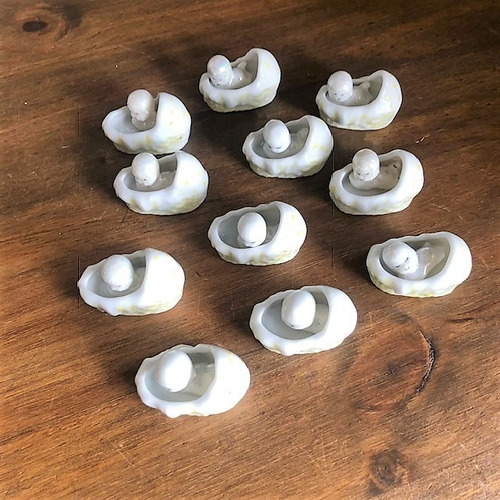 Kit 11 Bebes No Berço Porcelana Pintado A Mão