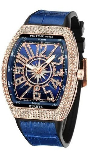 Reloj Hombre Pintime Bl1643-rgb Cuarzo Pulso Azul Just Watch