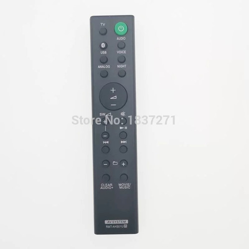 Control Remoto Para Soundbar Sony Rmt-ah301u 