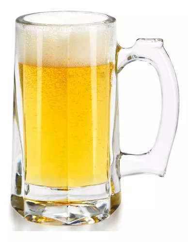 Porcelanas Lu - cod: 77492 - Caneca de Chopp 360 ml de Vidro Super  Resistente