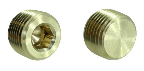 Tapón Hidráulico 1/4pul Macho Ajuste Llavehexagonal 25401410 Color Dorado