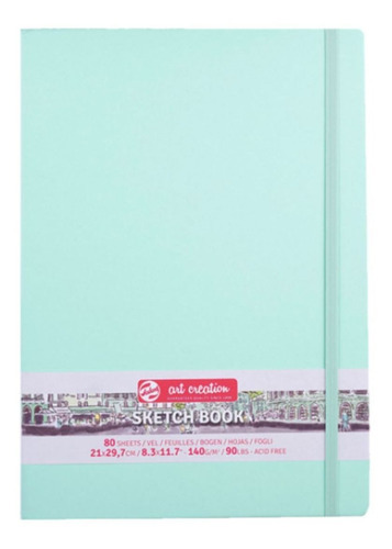 Libreta Art Creation Menta Fresca 21x30cm 140gr 80hjas. Color Verde