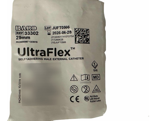 Cateter Ultraflex N29mm X 12uni Catheter Bard Catéter Hombre