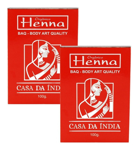 Henna Body Art Quality Casa Da India 2un