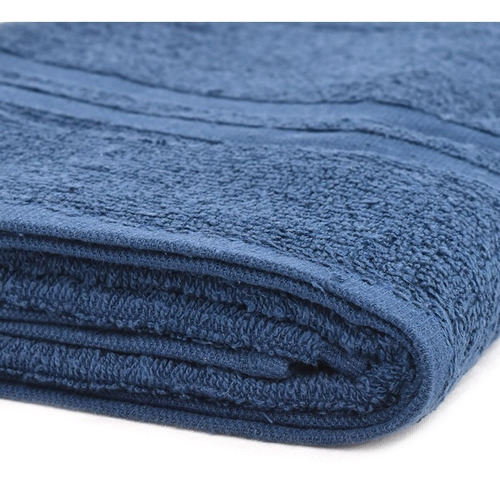 Toalla De Medio Baño 100% Algodon Caribe Azul Marino Vianney