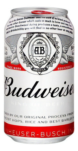 Cerveja Budweiser American Lager Lata 350ml Pack 12 Unidades