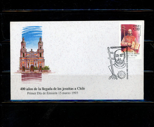Sellos Postales De Chile. 400 Años Llegada Jesuitas A Chile.