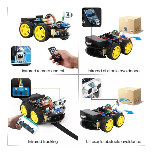 Robot Programable Arduino, Coche 4x4, Rc, 4wd, Bluetooth