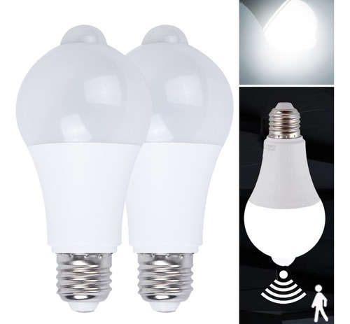 Foc0 Led 9w Con Sensor De Movimiento Color De La Luz Blanco